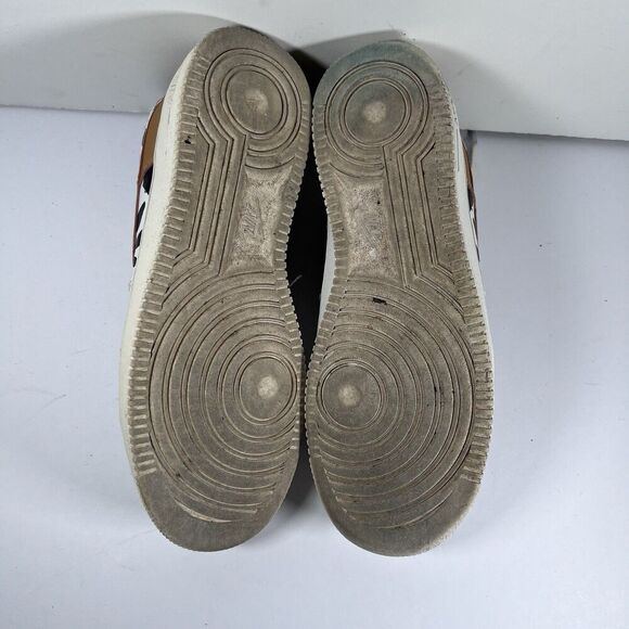 Nike Air Force 1 Low Custom Cow Print Lace Up Shoes Sneakers Women's 8.5 - Picture 7 of 9